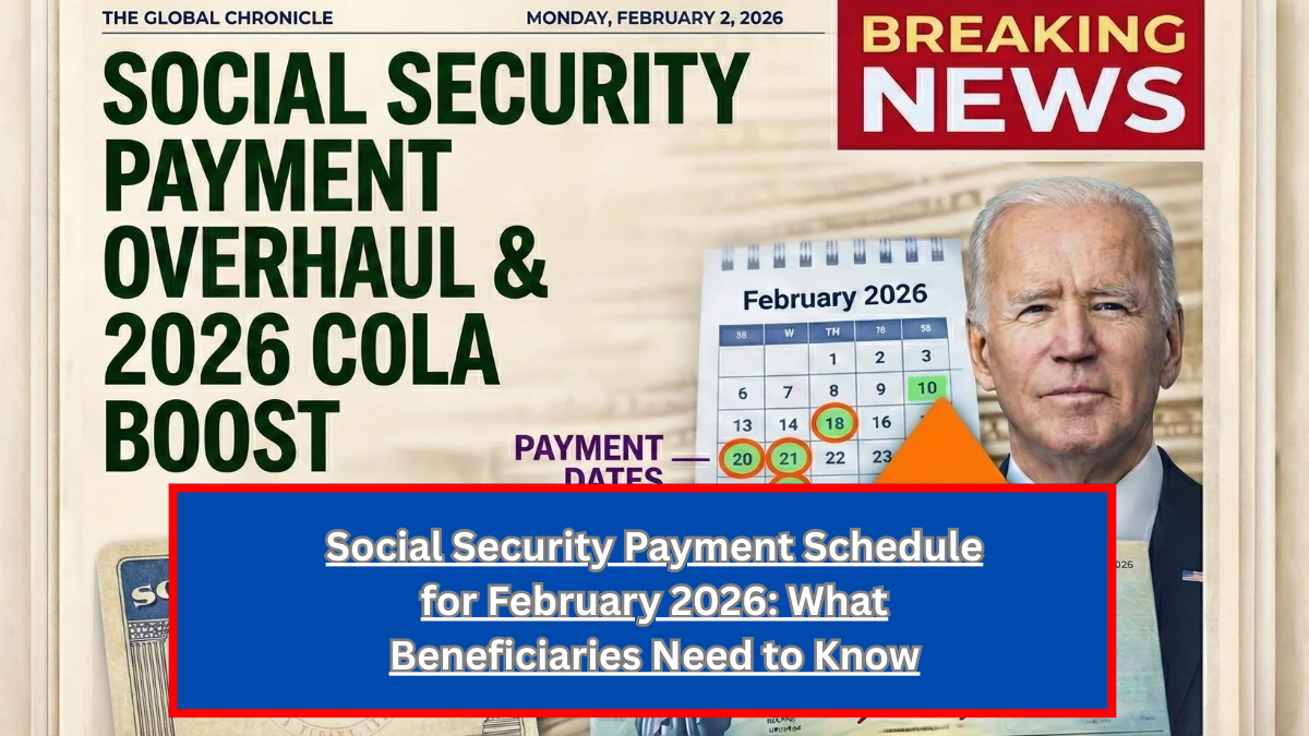Social Security Payment Schedule for February 2026