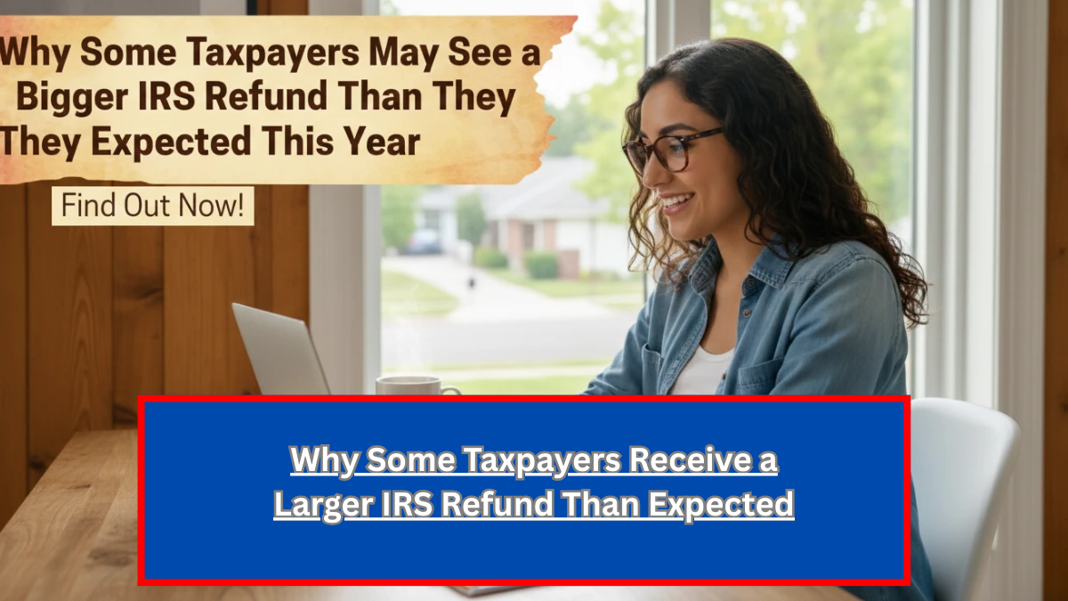 Why Some Taxpayers Receive a Larger IRS Refund Than Expected