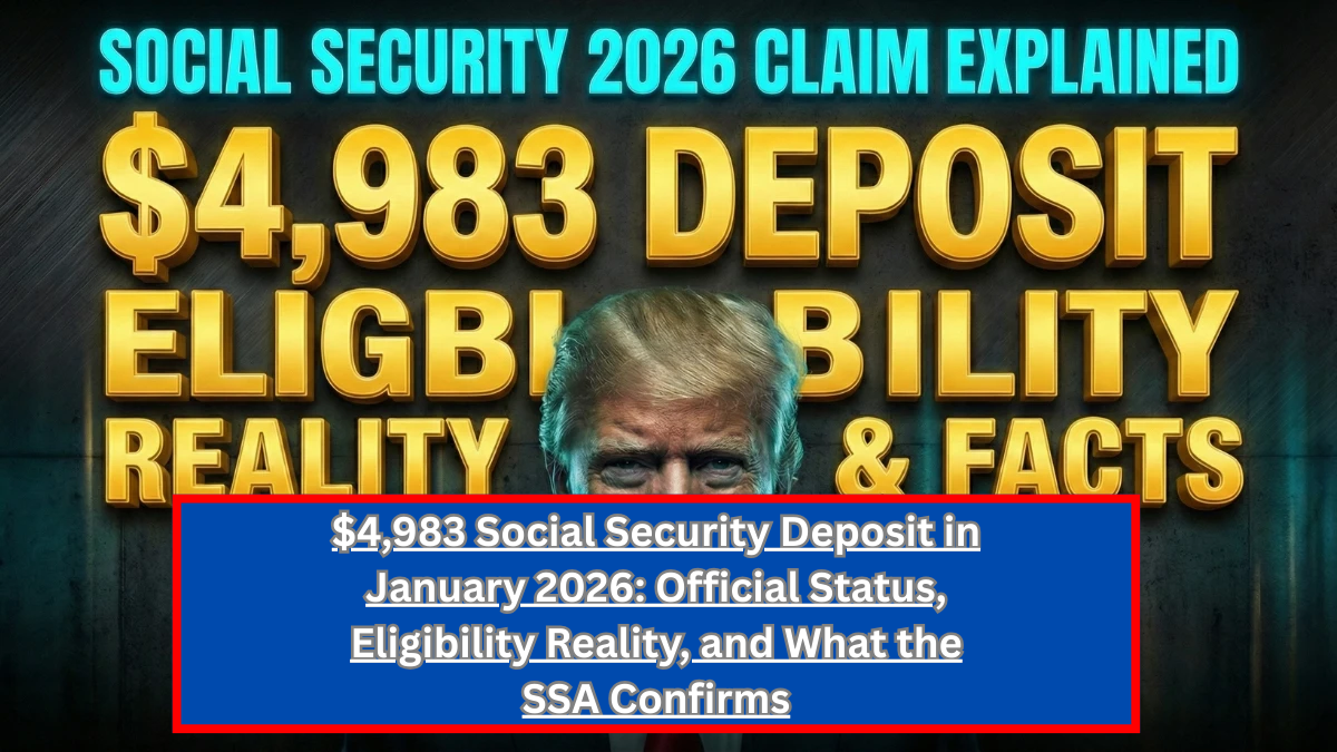 $4,983 Social Security Deposit in January 2026